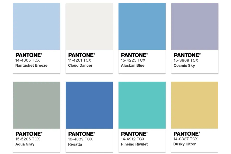 pantone color of the year color palette