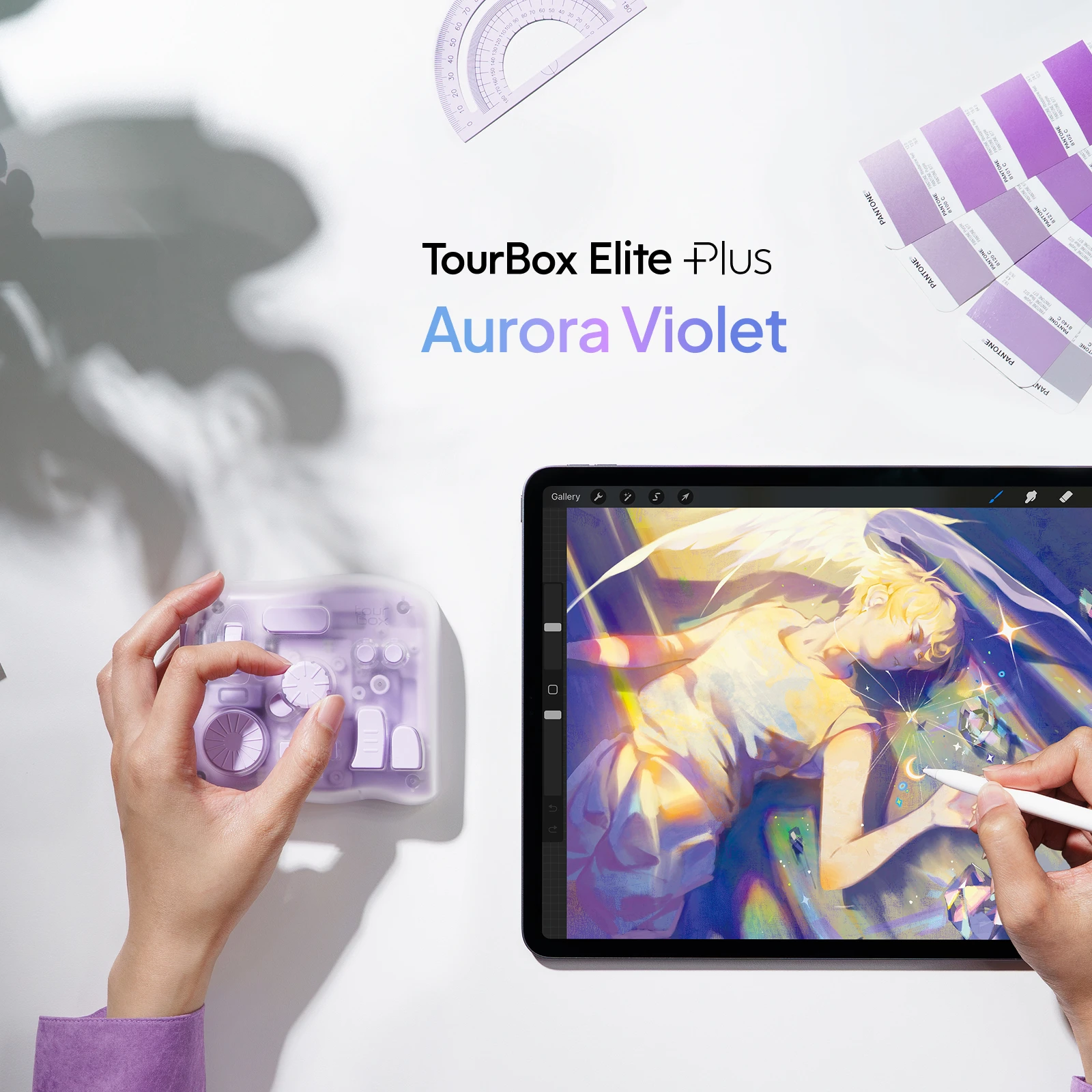 TourBox Elite Plus - Aurora Violet