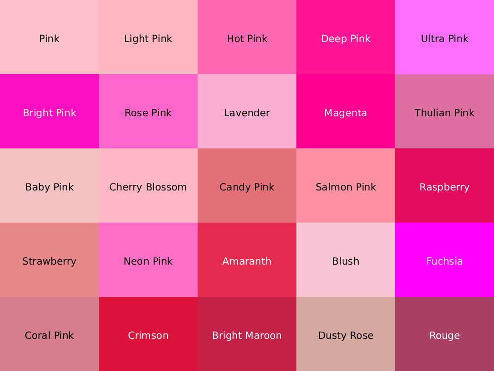 color psychology of pink