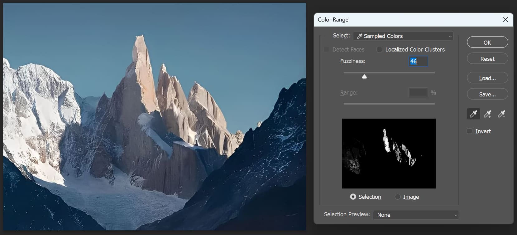 color range Photoshop