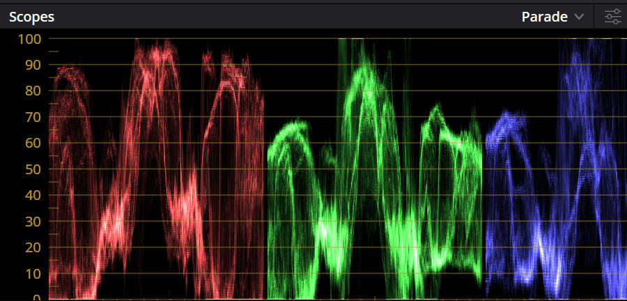 DaVinci Resolve parade