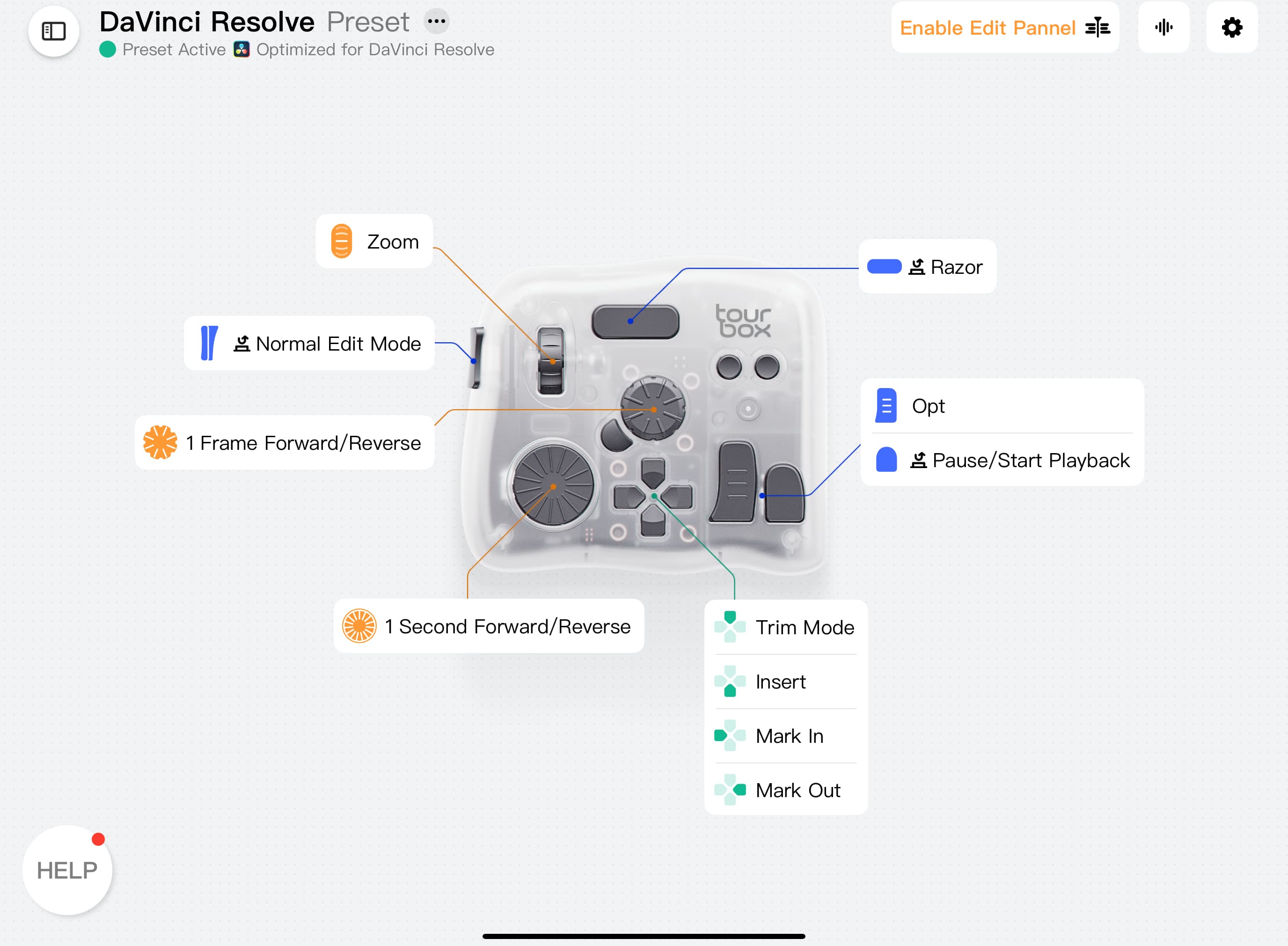davinci resolve for ipad tourbox preset