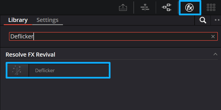 deflicker effect in DaVinci Resolve Color page