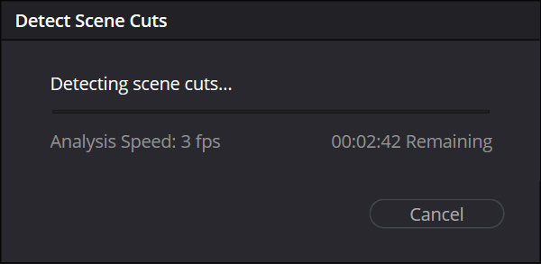 detect scene cuts davinci resolve shortcut
