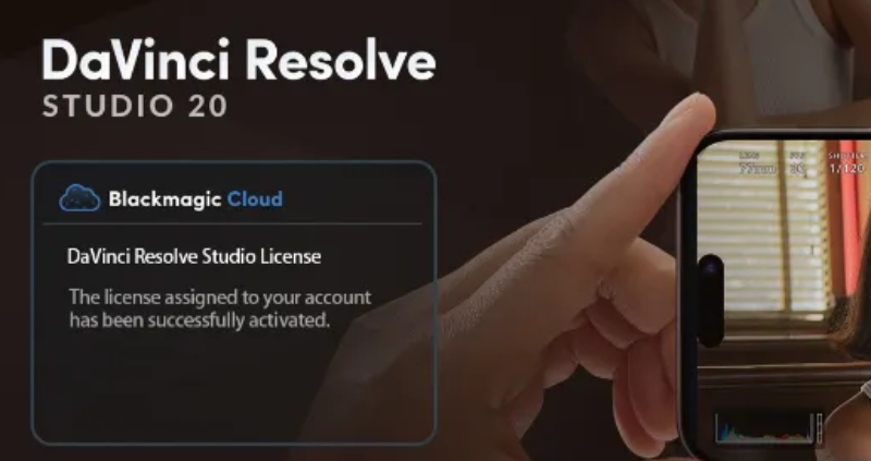 how to activate DaVinci Resolve studio