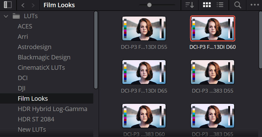 how to apply luts in DaVinci Resolve