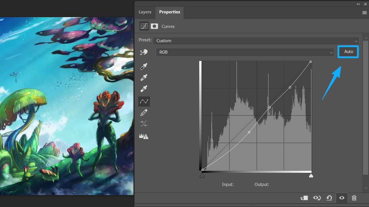 how to auto using curves