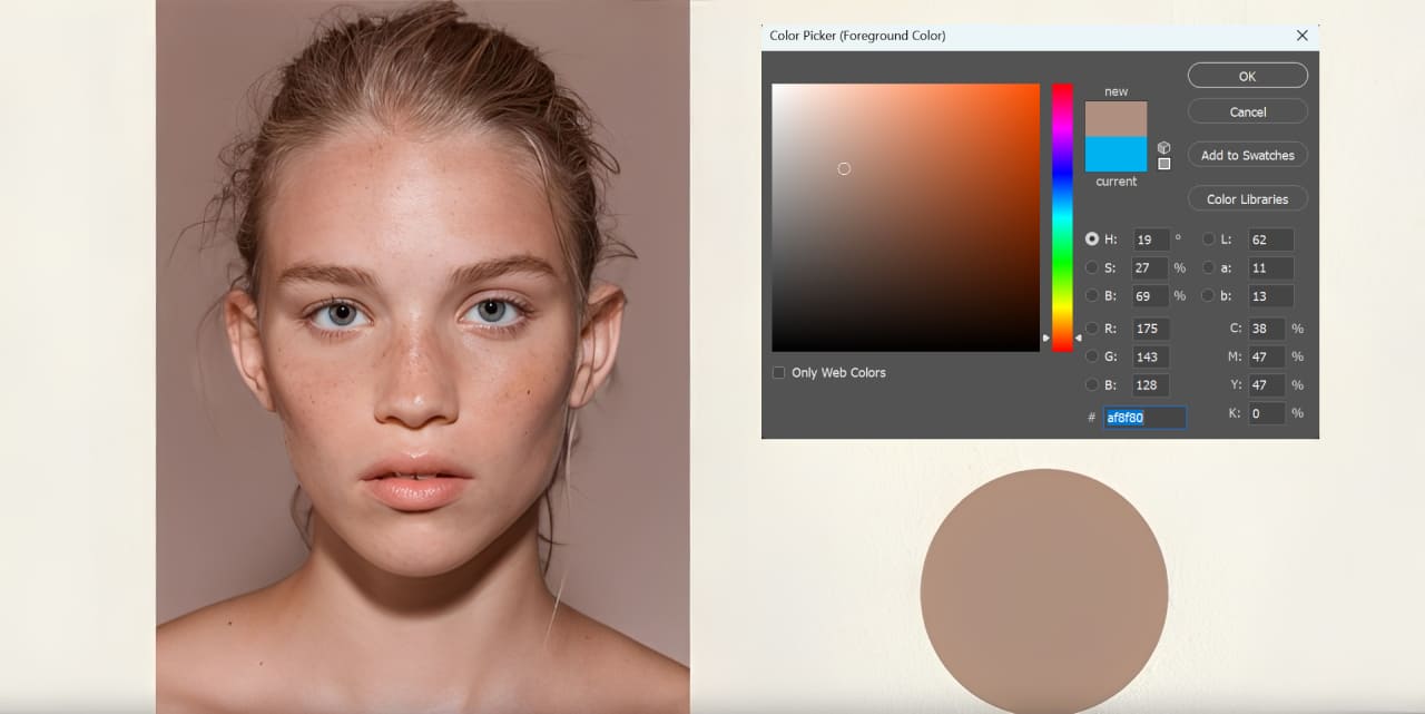 how to choose color in skin painting