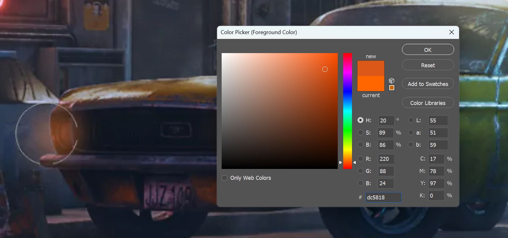 how to choose light color digital art