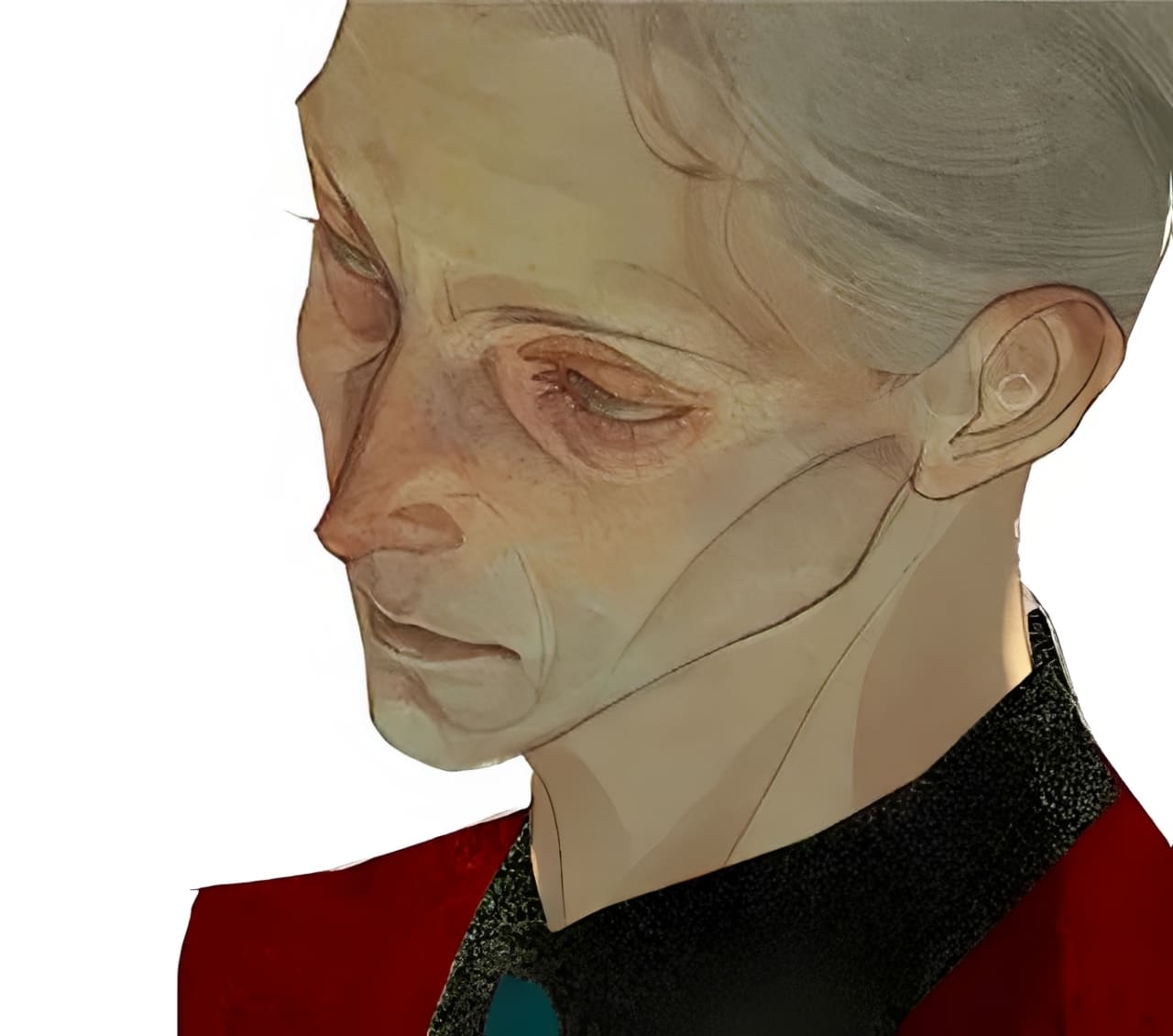 how to color older face structure