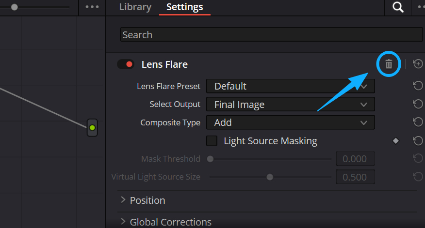 how to delete DaVinci Resolve effect