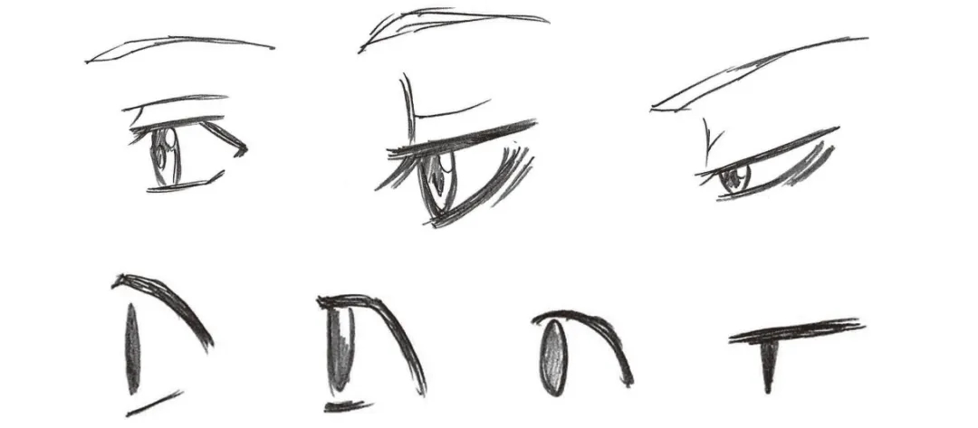 how to draw anime side view eyes