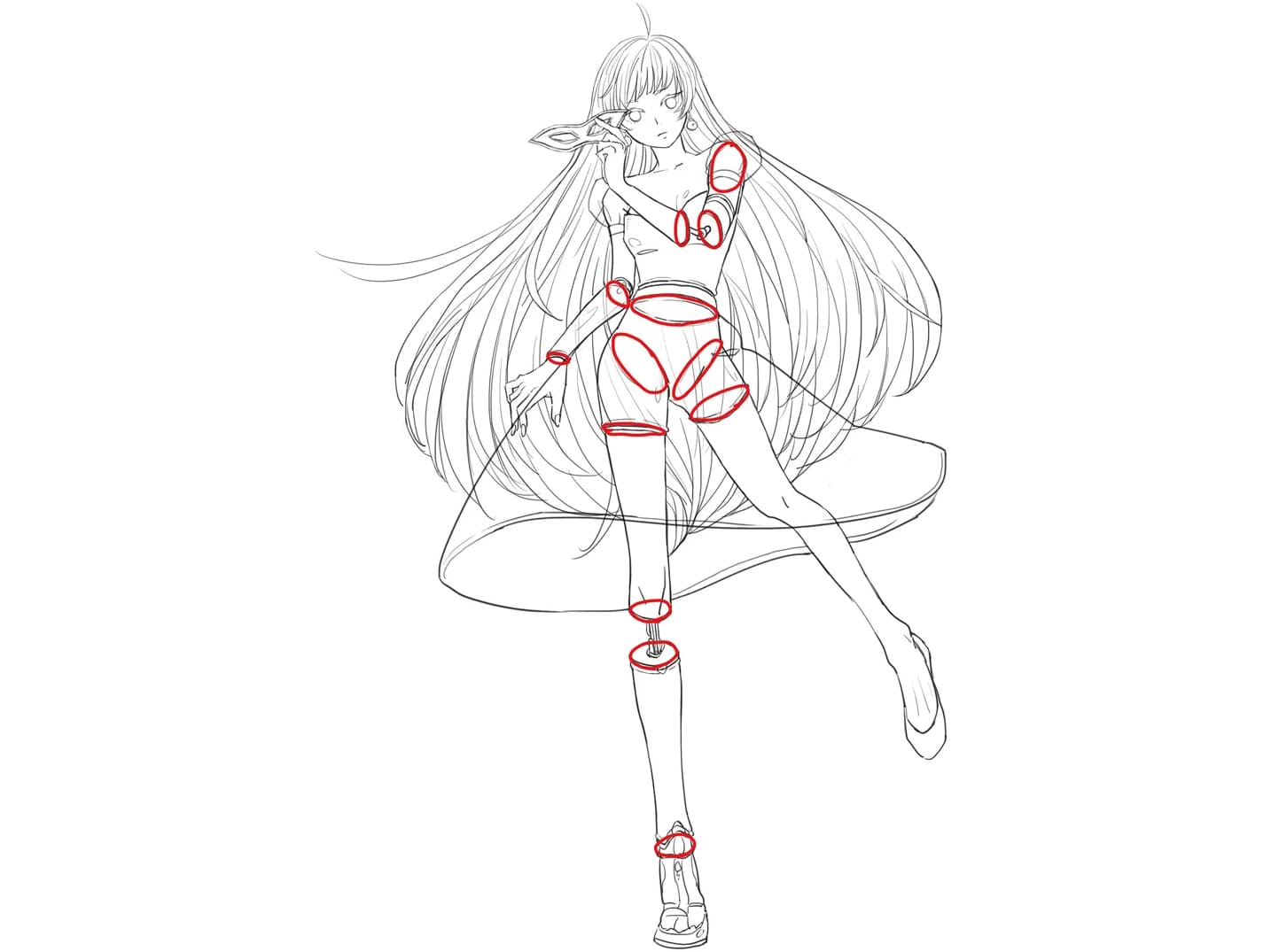 how to draw anime body