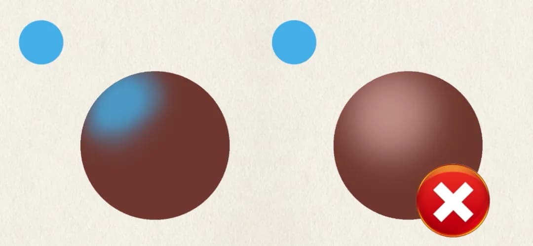how to draw dark skin light