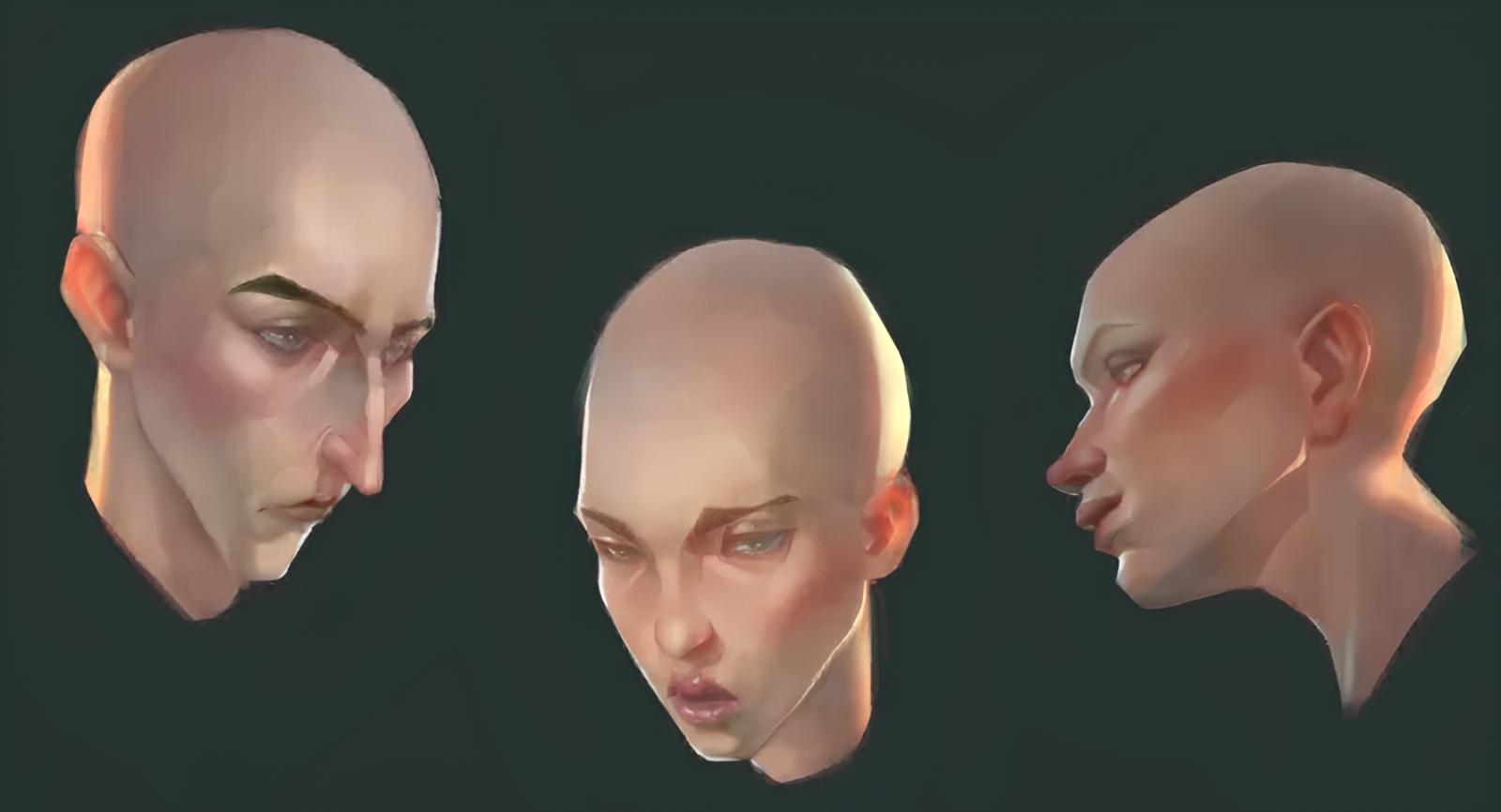 how to draw face digital art