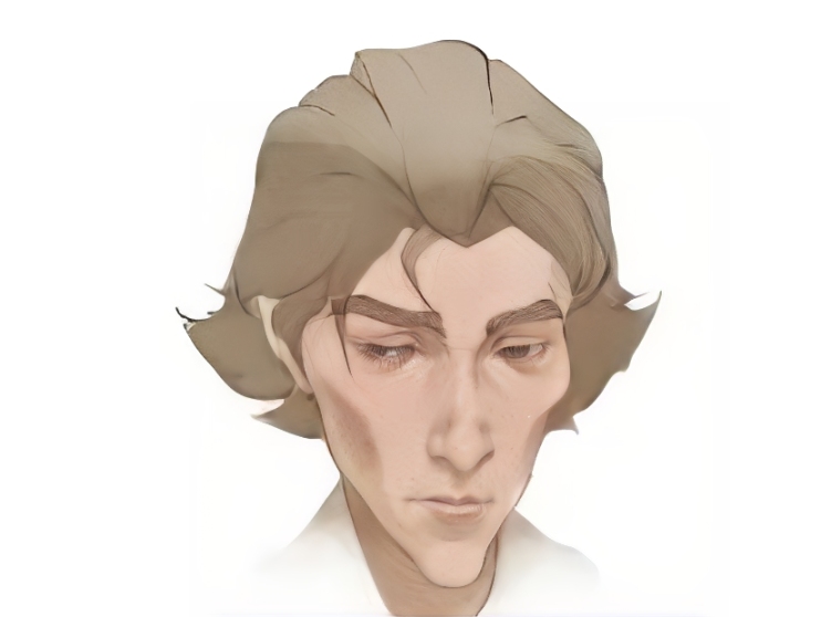 how to draw face skin