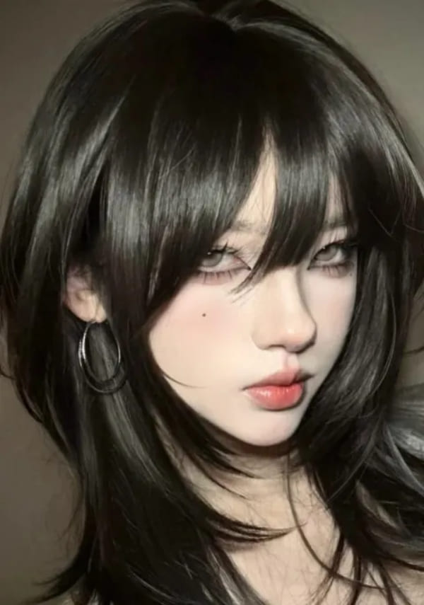 how to draw hair bangs