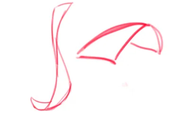 how to draw hair turning planes