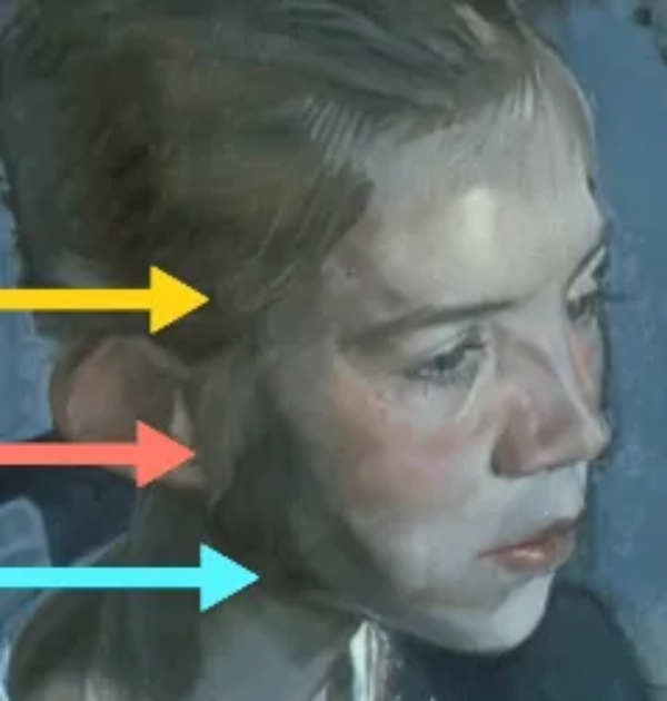 how to draw skin in oil painting