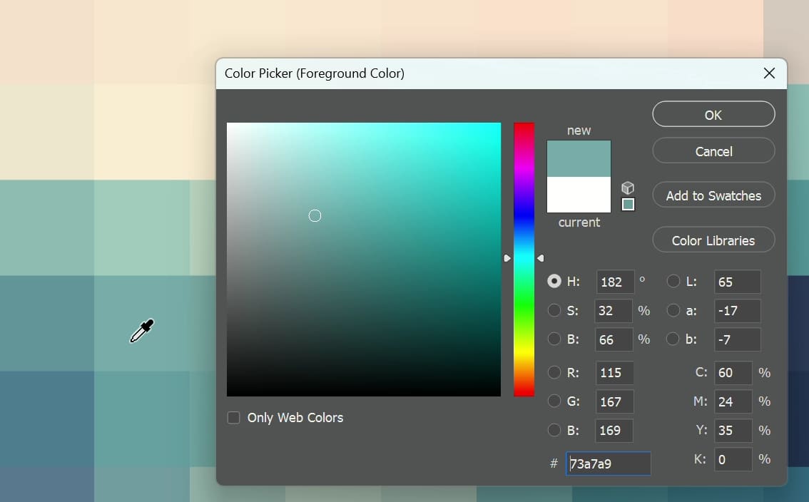 how to make color palette Photoshop
