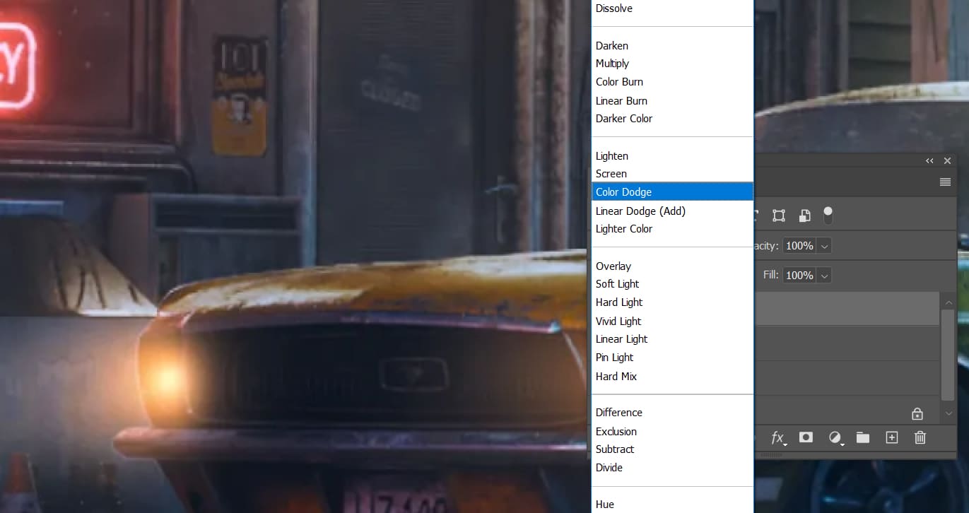 how to remove haze in light painting