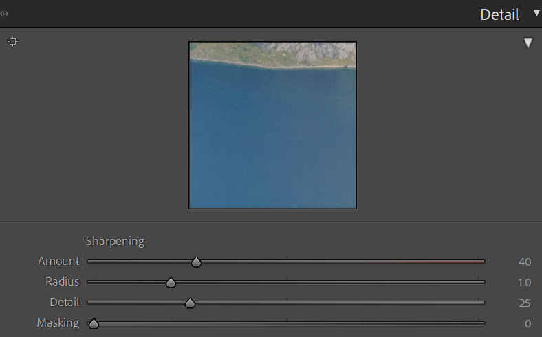 how to sharpen image lightroom