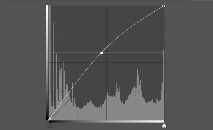 how to use curve tool brighten