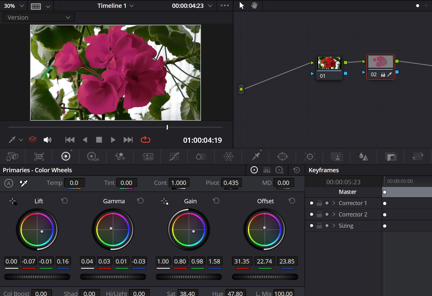 how to use DaVinci Resolve hsl qualifier