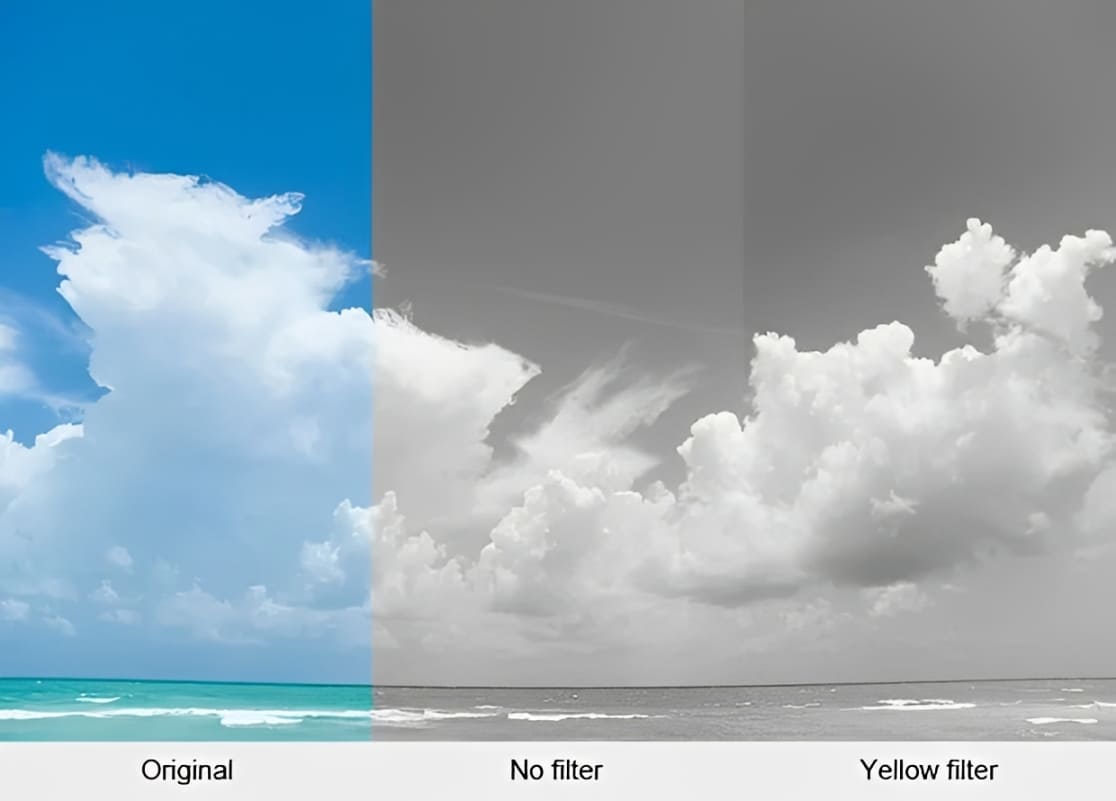 how yellow filter work in photography