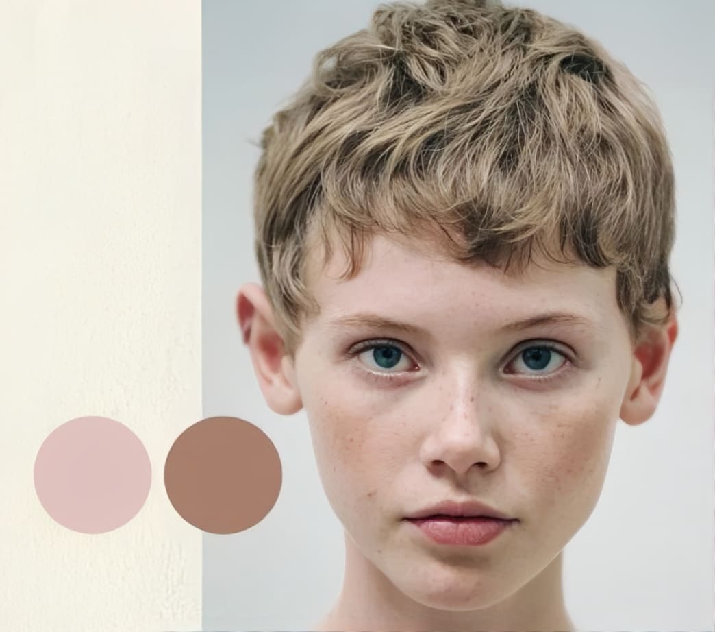light skin contrast
