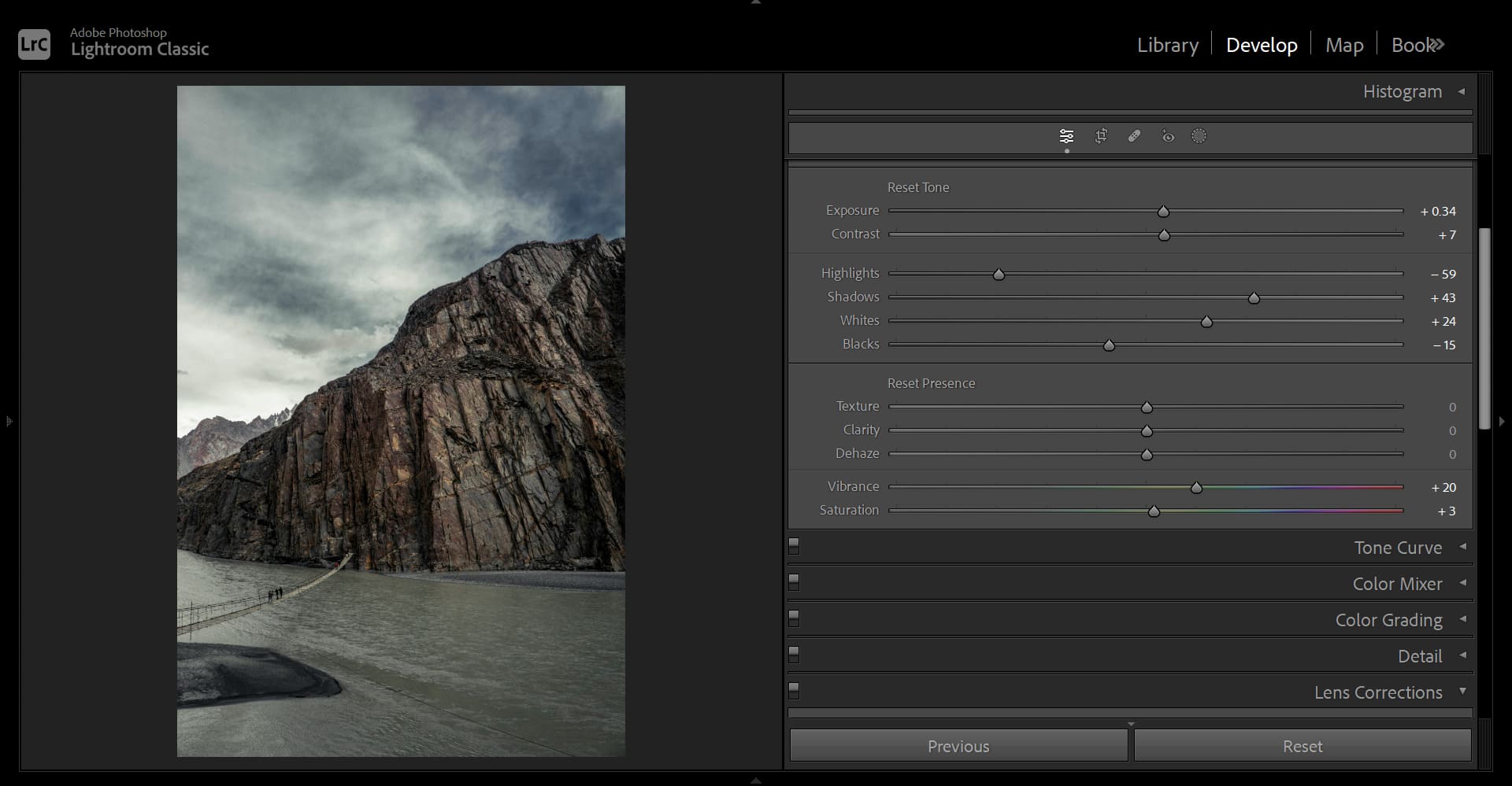 lightroom classic photo editing software