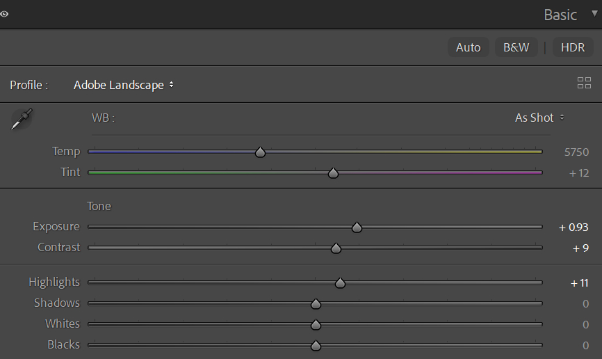 make presets in Lightroom