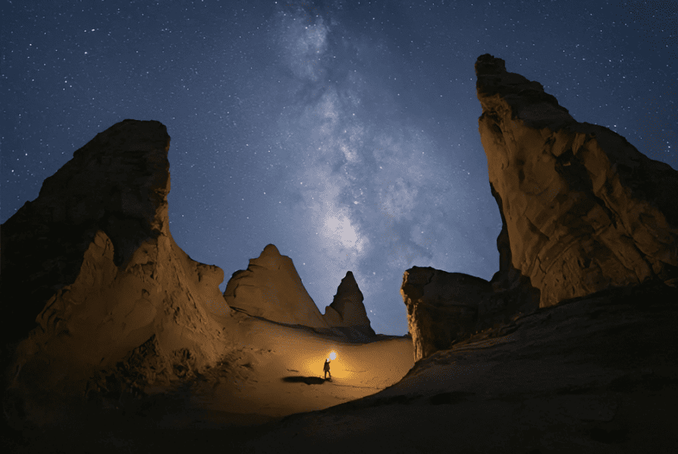 milky way photography composition