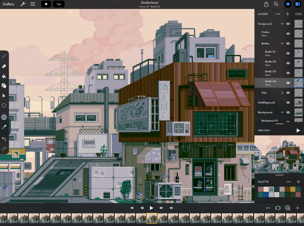 pixaki pixel art software