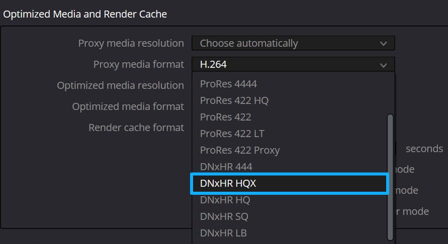 proxy media format DaVinci Resolve