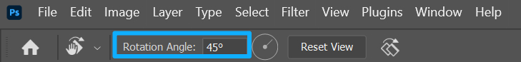 rotate canvas in Photoshop