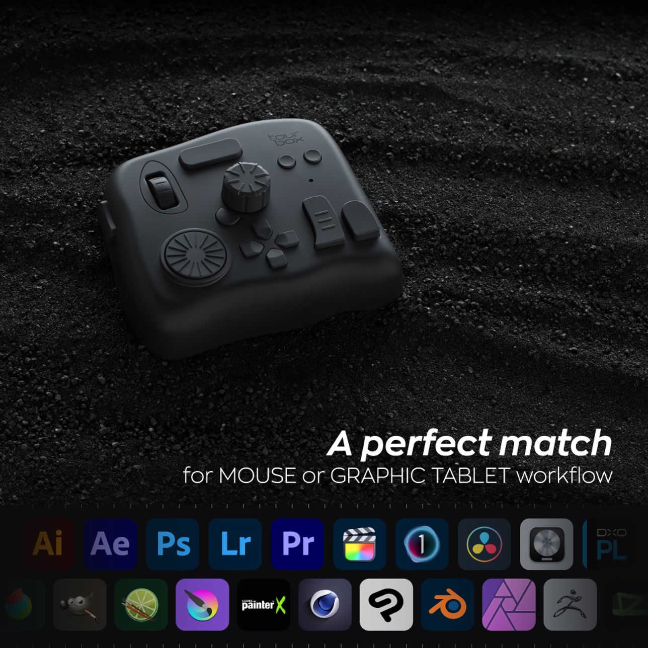 TourBox Elite - High-End Bluetooth Console for Professional