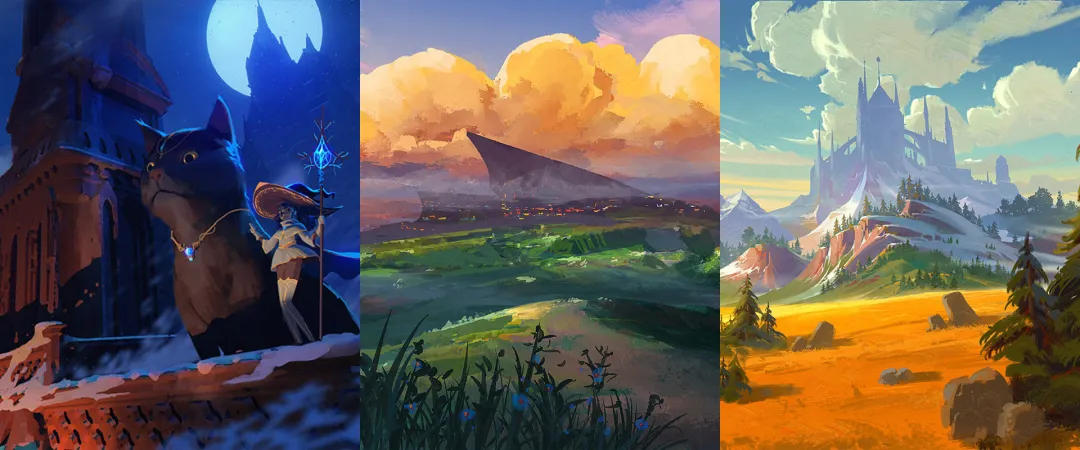 how to use color in landscape drawing