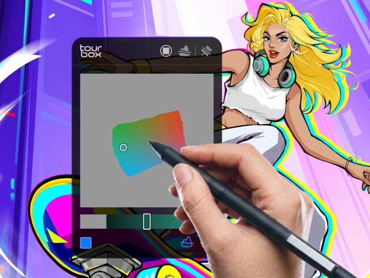 Photoshop Luma-Based Palette TourBox